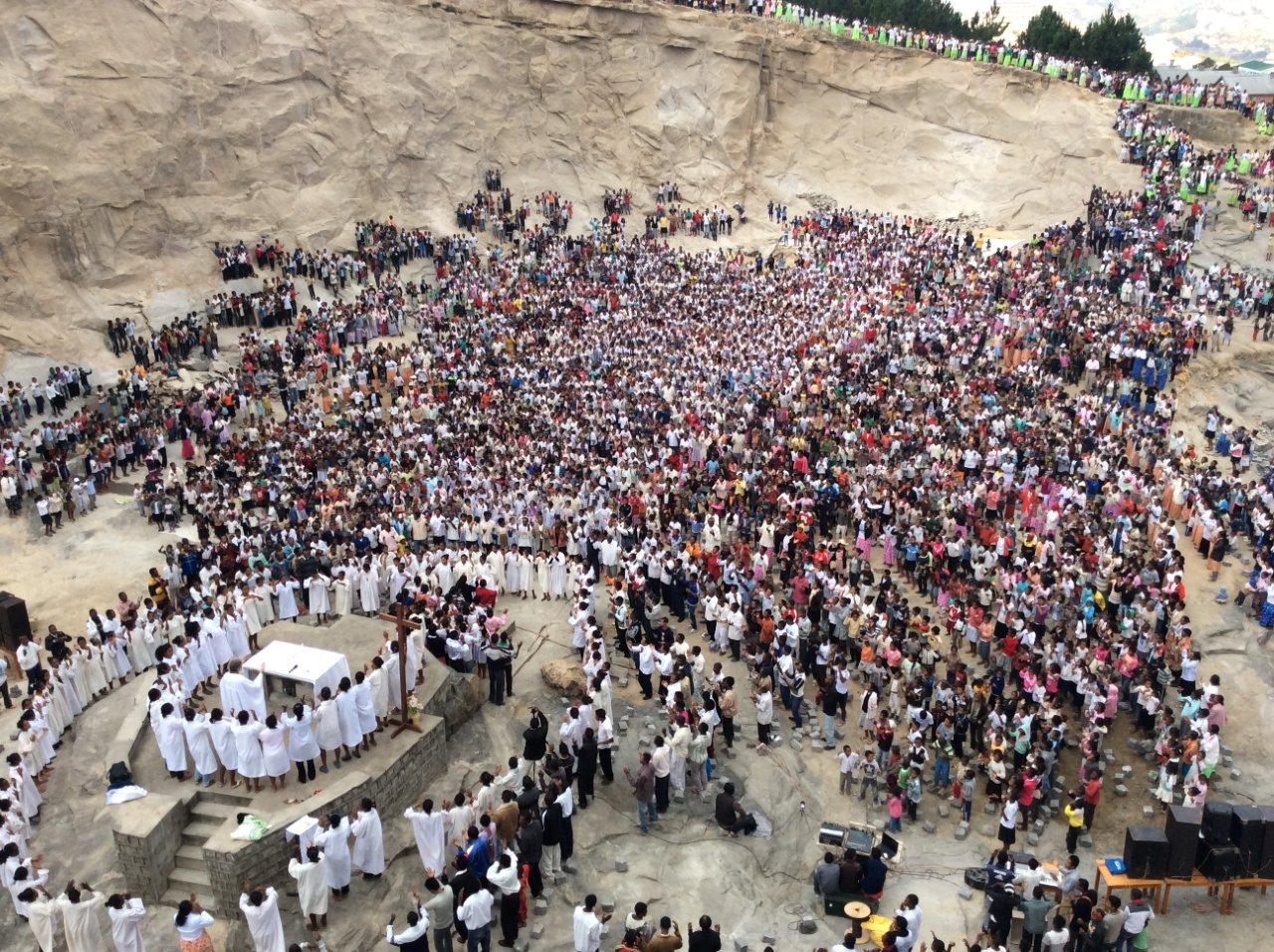 May 2015 – Ascension Mass in “The Stone Cathedral”